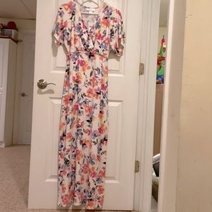 NWT Floral Maxi Nursing Dress